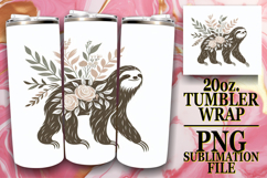 Bright love 20oz tumbler wrap, Flower Animals Product Image 1