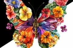 Butterfly PNG Digital File, Instant Download Sublimation Product Image 2