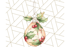 Vintage Christmas Ornaments and Presents PNG Holiday Clipart Product Image 2