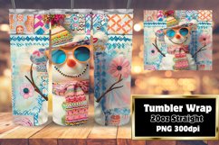 Snowman Wonderland Sublimation Tumbler Wrap 20oz Holiday Product Image 1