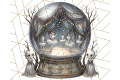 Dark Nutcracker Clipart Gothic Holiday Ballet PNG, Christmas Product Image 2