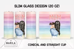 Mother's Day Skinny Tumbler sublimation designs #18 Product Image 1