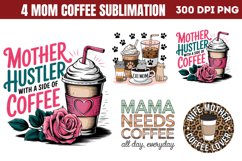 Mom Coffee Sublimation Bundle PNG Product Image 3