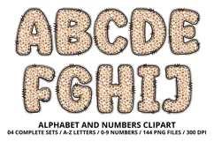 Safari Alphabet PNG - Letters & Numbers Clipart 300 DPI Product Image 2