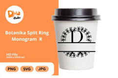 Botanika Split Ring Monogram Product Image 1