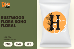 Rustwood Flora Boho Floral Monogram Product Image 1