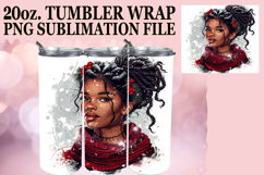 PRESENT OF ADVENTURE 20oz TUMBLER WRAP, Xmas Girl Product Image 1