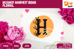 Hushed Harvest Boho Floral Monogram Product Image 1