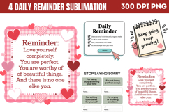 Daily Reminder Sublimation Bundle PNG Product Image 4