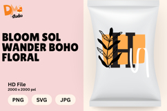 Bloom Sol Wander Boho Floral Monogram Product Image 1