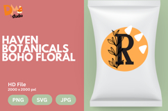 Haven Botanicals Boho Floral Monogram Product Image 1