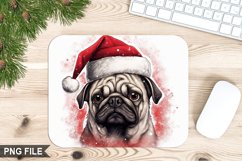Christmas Dog Sublimation Mouse Pad PNG Design Product Image 1