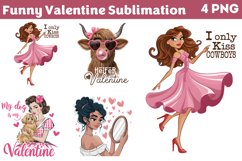 Funny Valentine Sublimation Clipart PNG Product Image 1