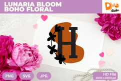 Lunaria Bloom Boho Floral Monogram Product Image 1