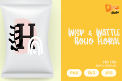 Wisp &amp; Wattle Boho Floral Monogram Product Image 1