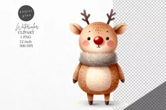 Christmas clipart, Reindeer clipart, Winter clipart Product Image 1