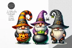 Halloween clipart, Halloween gnome, Kids Halloween Product Image 1