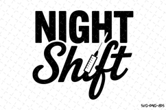 Night Shift Svg | Nurse Svg | Svg Cut Files Product Image 1