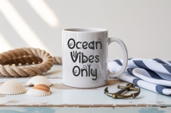Sea Life Font | Ocean Font SVG OTF DXF | Summer Alphabet Product Image 8