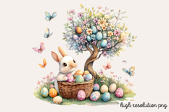 Easter Egg Tree Clipart PNG Product Image 1