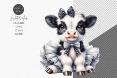 Calf clipart, Farm animals clipart Product Image 1