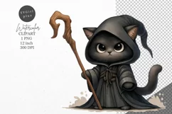 Halloween clipart, Cat clipart, Autumn clipart Product Image 1