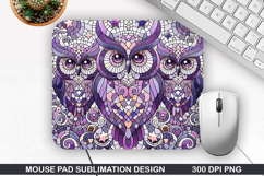Halloween Owls Mouse Pad Sublimation,Halloween Mouse Pad PNG Product Image 1