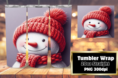 TRENDY 20oz Tumbler Design for DIY , Snowman Product Image 1