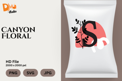 Canyon Floral Monogram Product Image 1
