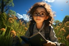 3D Pixar Character Girl Environmental Scientist Product Image 1