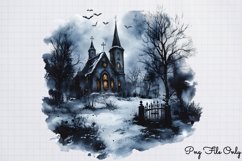Gothic Spooky Winter Clipart PNG Product Image 1