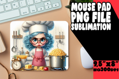 Unique Mouse Pad Sublimation Magic, Girl Grumpy Product Image 1