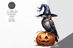 Halloween clipart, Raven clipart, Autumn clipart Product Image 1