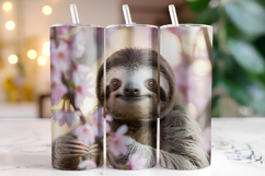 Sloth Tumbler Wrap | Sublimation | Tumblers Product Image 1