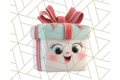 Kawaii Christmas Yeti PNG Clipart, Cute Bigfoot Holiday Art Product Image 2