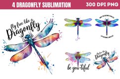 Dragonfly Sublimation Bundle PNG Product Image 2