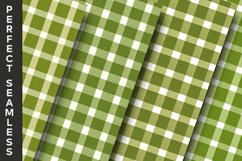 Olive Gingham Digital Papers 21Variations Product Image 5