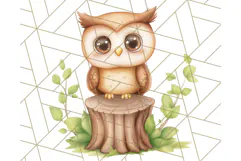Woodland Nursery Baby Animals And Fantasy Forest PNG Clipart Product Image 2