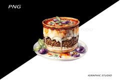 Greece summer clipart, Mediterranean Food Clipart Product Image 1