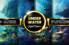 Underwater Digital Papers - 04 Variations Product Image 1