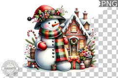 Christmas Snowman Sublimation - Clipart PNG Bundle Product Image 18
