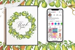 Watercolor Pears art set Product Image 18
