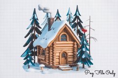 Woodland Christmas Animals Cliparts PNG Product Image 1
