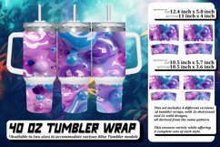 Colorful Abstract Puff Tumbler Art Product Image 1