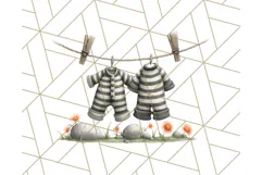 Cute Animals in Jail Clipart PNG, Funny Prisoner Critters Product Image 2