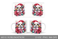 Christmas Dog Mug Design. Christmas Mug Sublimation Product Image 1