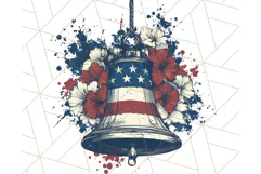 Fourth of July Liberty Bell and Uncle Sam Hat PNG, July 4th Product Image 4