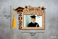 Graduation Photo Frame Laser Cut | Tassel Holder | SVG Product Image 2