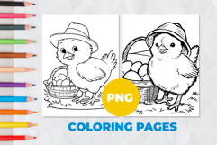 Cute chick Coloring Pages | Coloring book Product Image 1