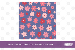 Retro Flowers Seamless Pattern Floral Png Sublimation Daisy Product Image 2
